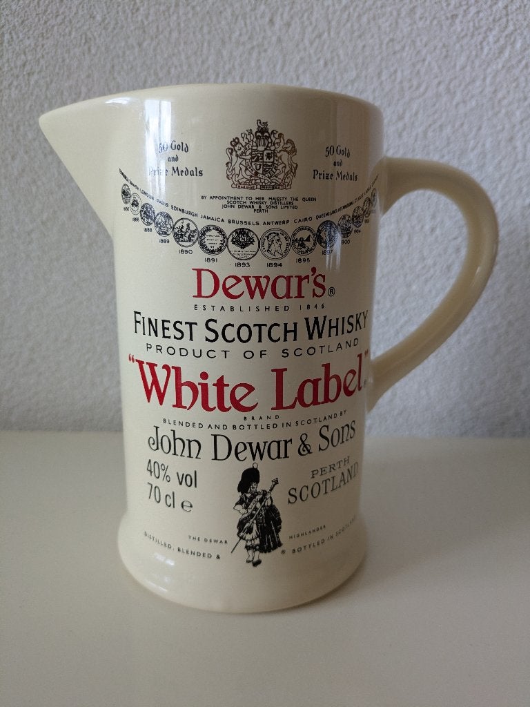 Whisky kan DEWAR'S WHITE LABEL, Verzamelen, Ophalen of Verzenden, Zo goed als nieuw, Gebruiksvoorwerp