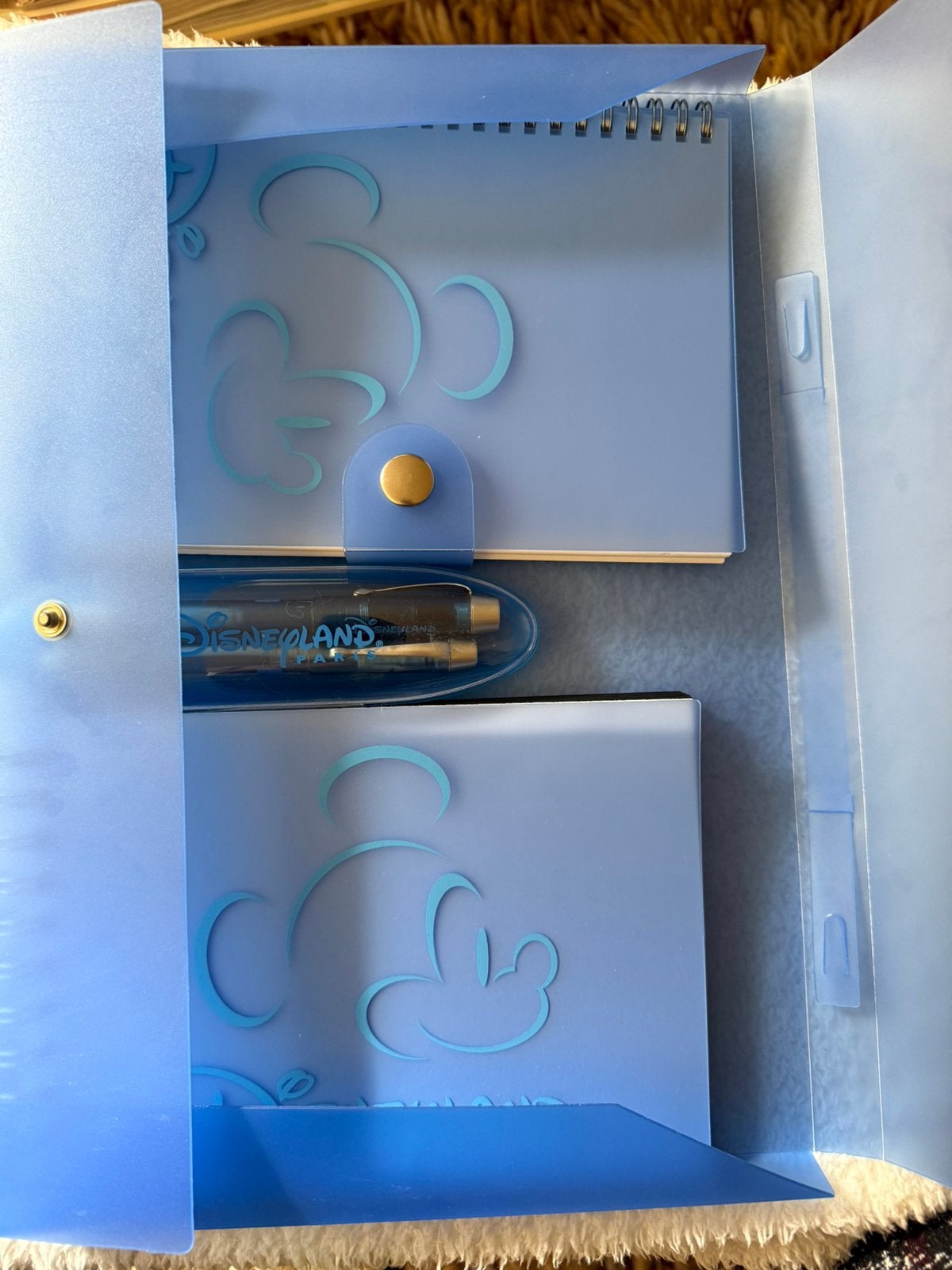 Schrijfmap met notitieboekje, fotoalbum en pen, Ophalen of Verzenden, Mickey Mouse, Nieuw, Overige typen