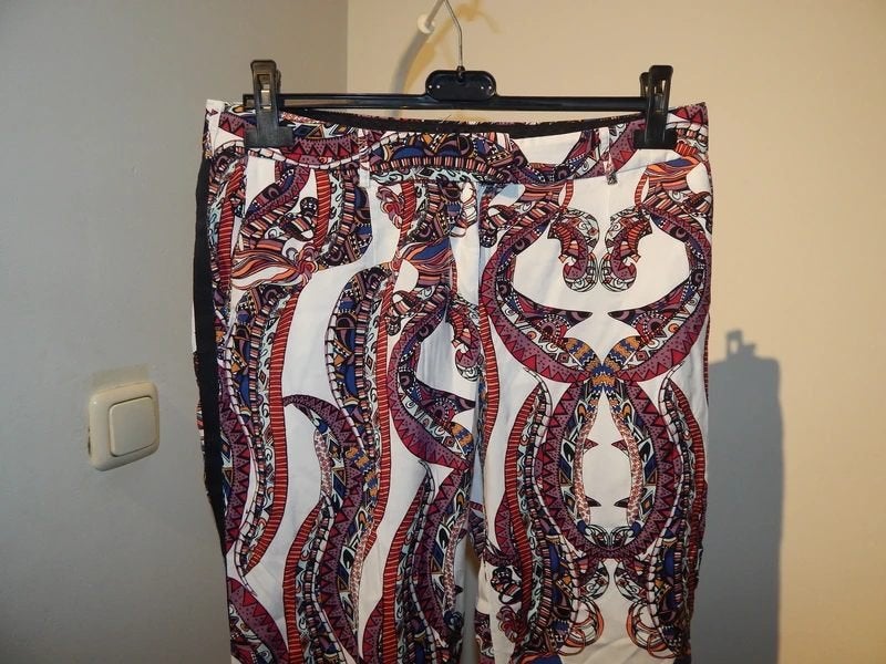 Antik Batik prachtige broek in kleur soort paisley look L, Maat 42/44 (L), Zo goed als nieuw, Lang, Antik Batik