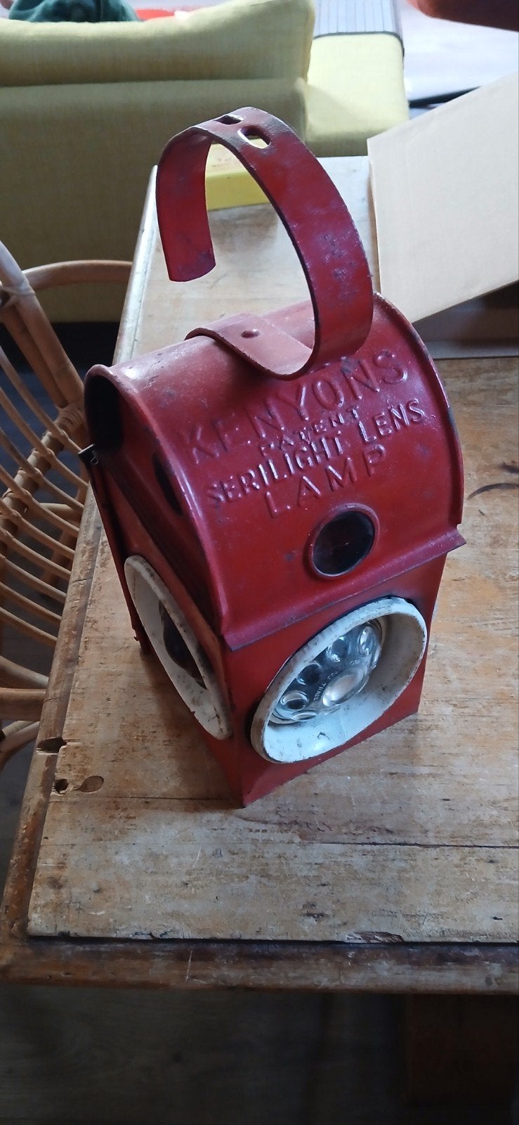 Vintage Kenyons Serilight Lens seinlamp, Ophalen of Verzenden