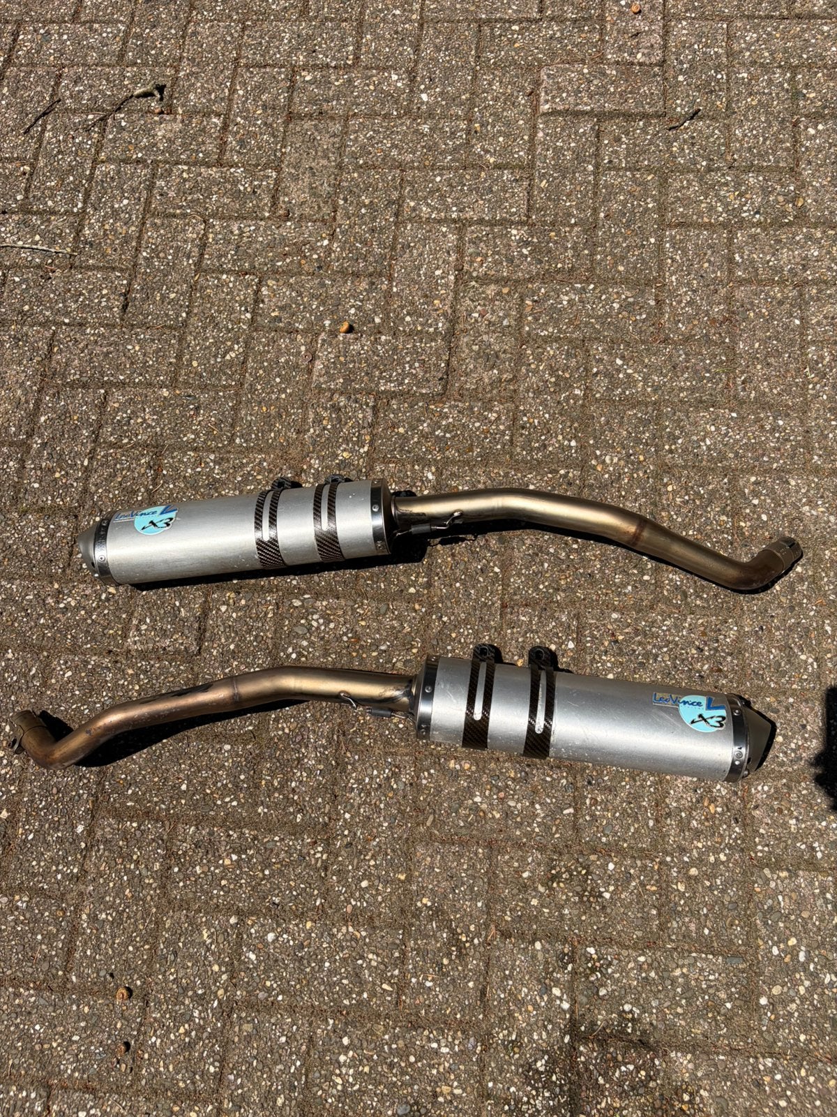 UITLAAT Leovince x3 voor yamaha XT 660, Ophalen, Gebruikt