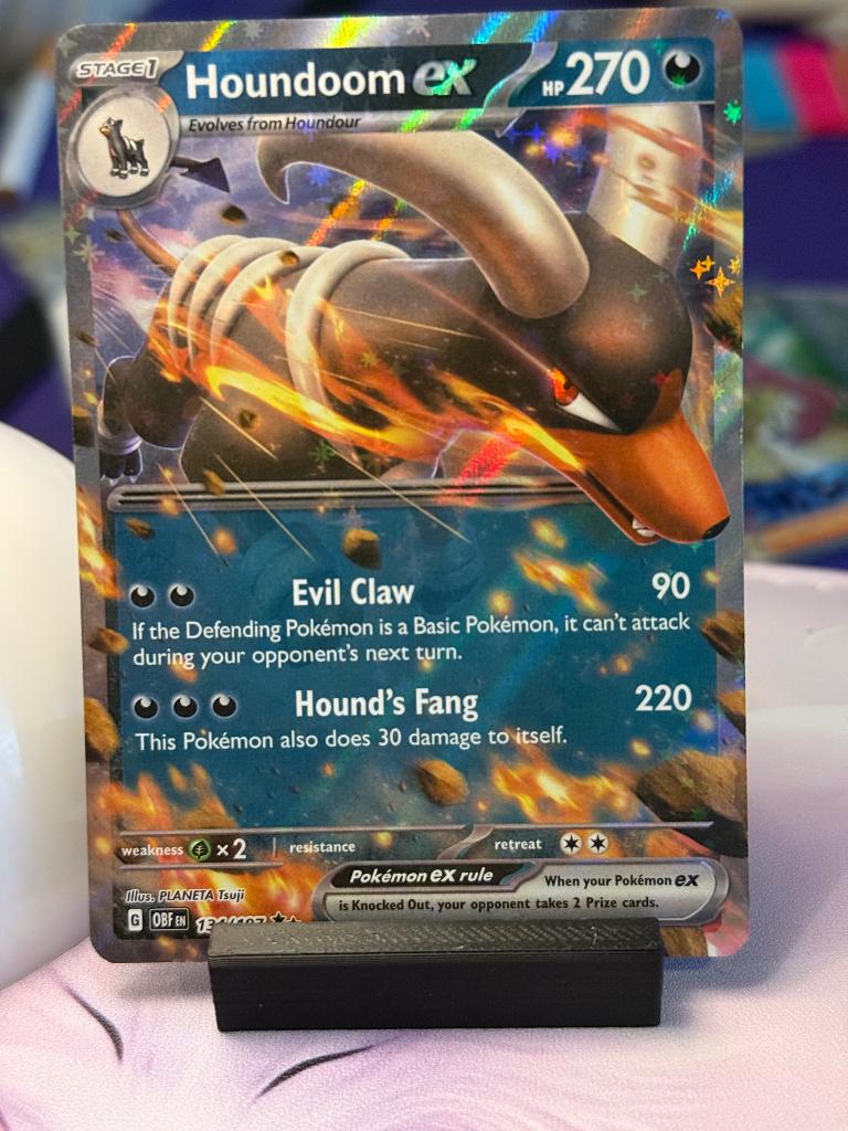 Pokemon houndoom ex 134/197, Ophalen of Verzenden, Nieuw, Losse kaart, Foil