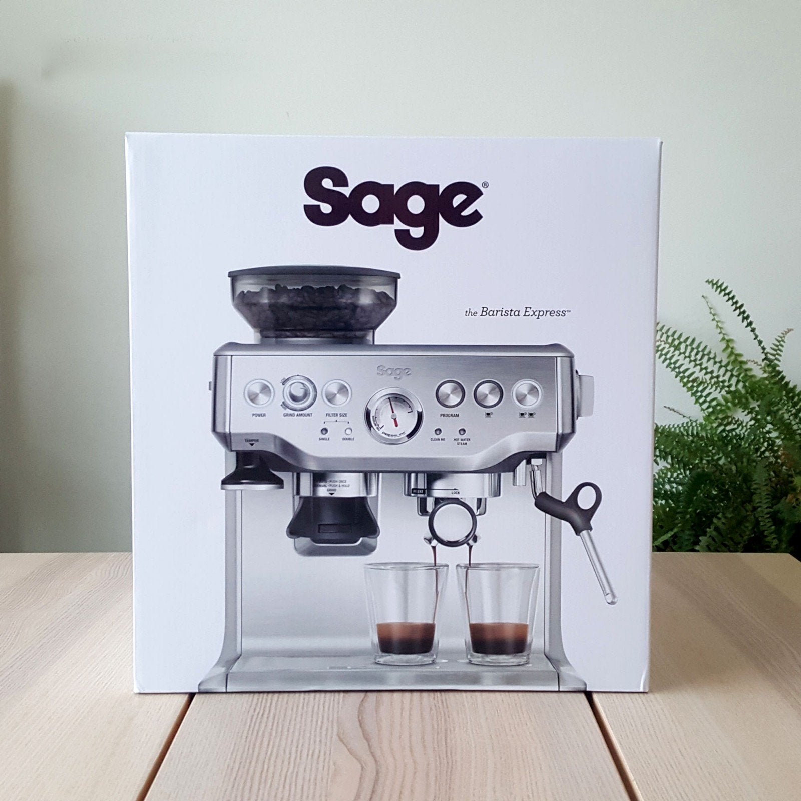 Sage Barista Express - Nieuw in doos, complete set, Stoompijpje, Espresso apparaat, Nieuw, Ophalen of Verzenden