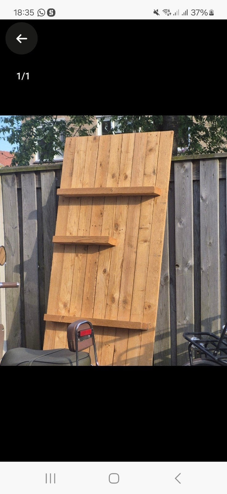 Houten wandpaneel met planken - ideaal voor decoratie, Ophalen of Verzenden