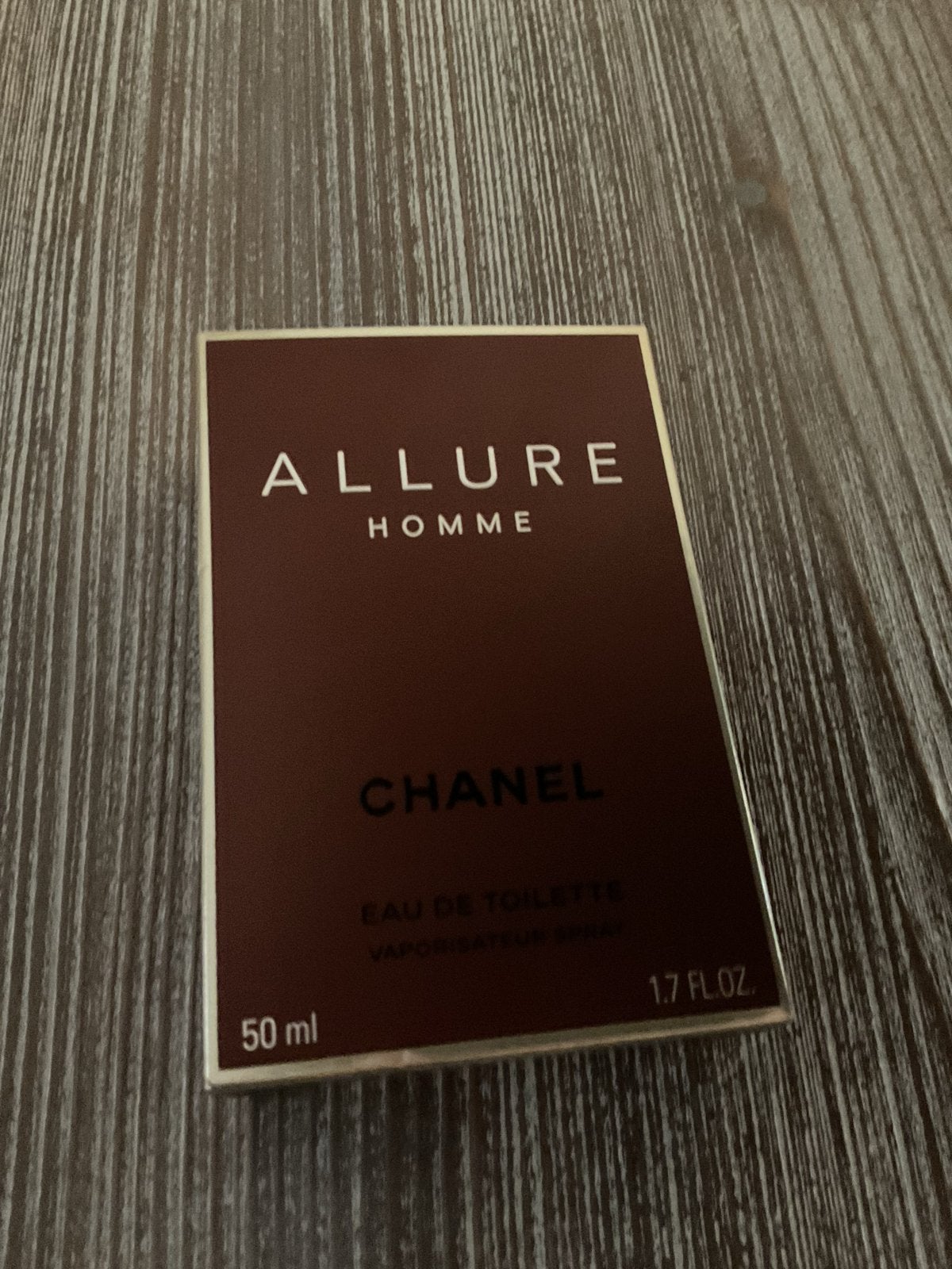 Lege doos Chanel Allure Homme Eau de Toilette 50ml, Ophalen of Verzenden, Nieuw