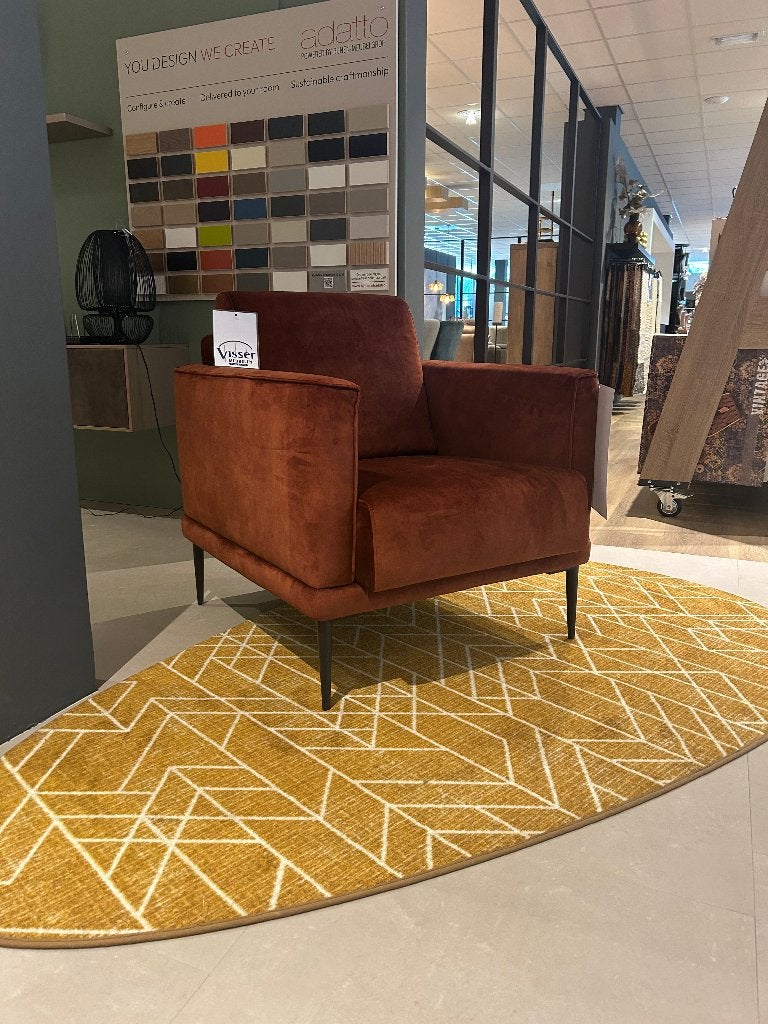 Koperen fauteuil, Ophalen, Info@vissermeubelen.nl, Visser Meubelen, Nieuw