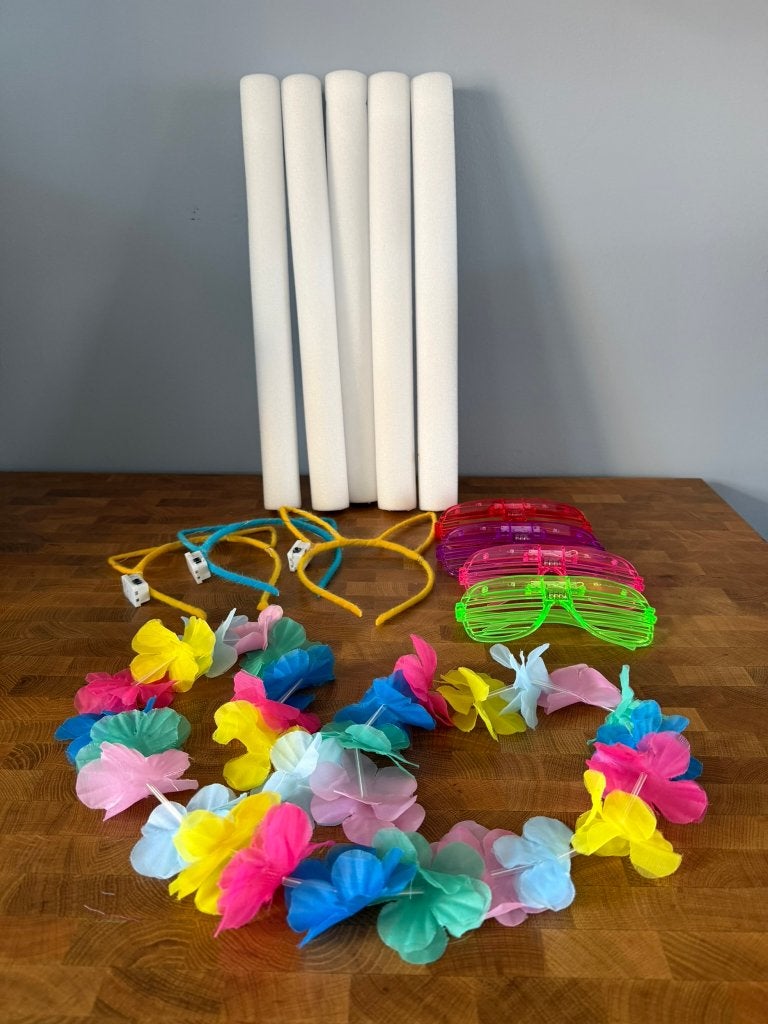 Feestelijke Lichtgevende Feestaccessoires Set, Ophalen, Zo goed als nieuw, Feestartikel, Carnaval