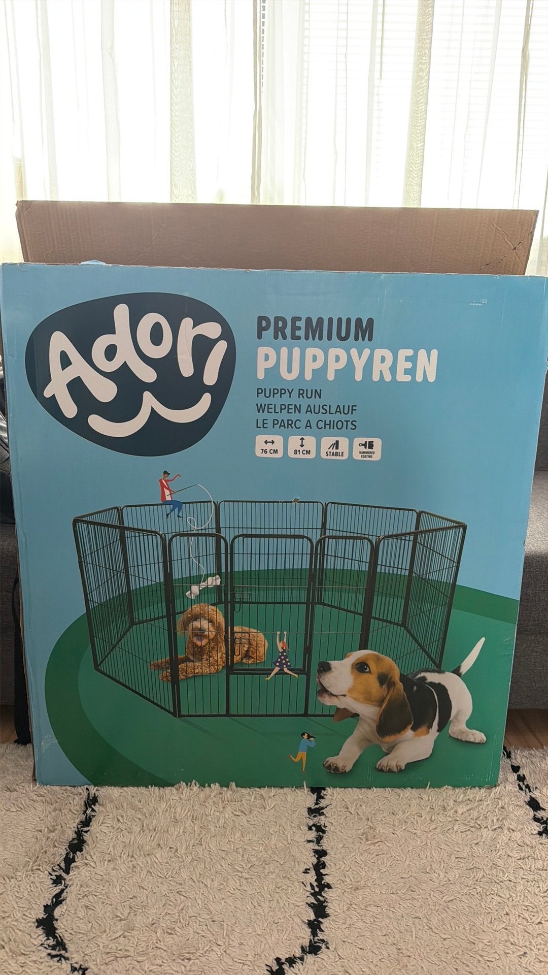 Puppyren Adori Premium, Dieren en Toebehoren, Hondenhokken, Ophalen, Zo goed als nieuw
