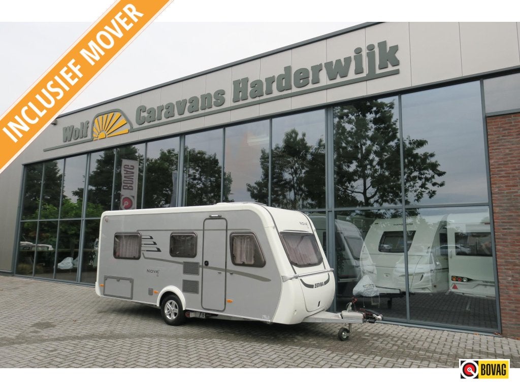Eriba Nova Light 442 VLOERVERW.+MOVER+VOORTENT, Standaardzit, Schokbreker, Bedrijf, Tot en met 3