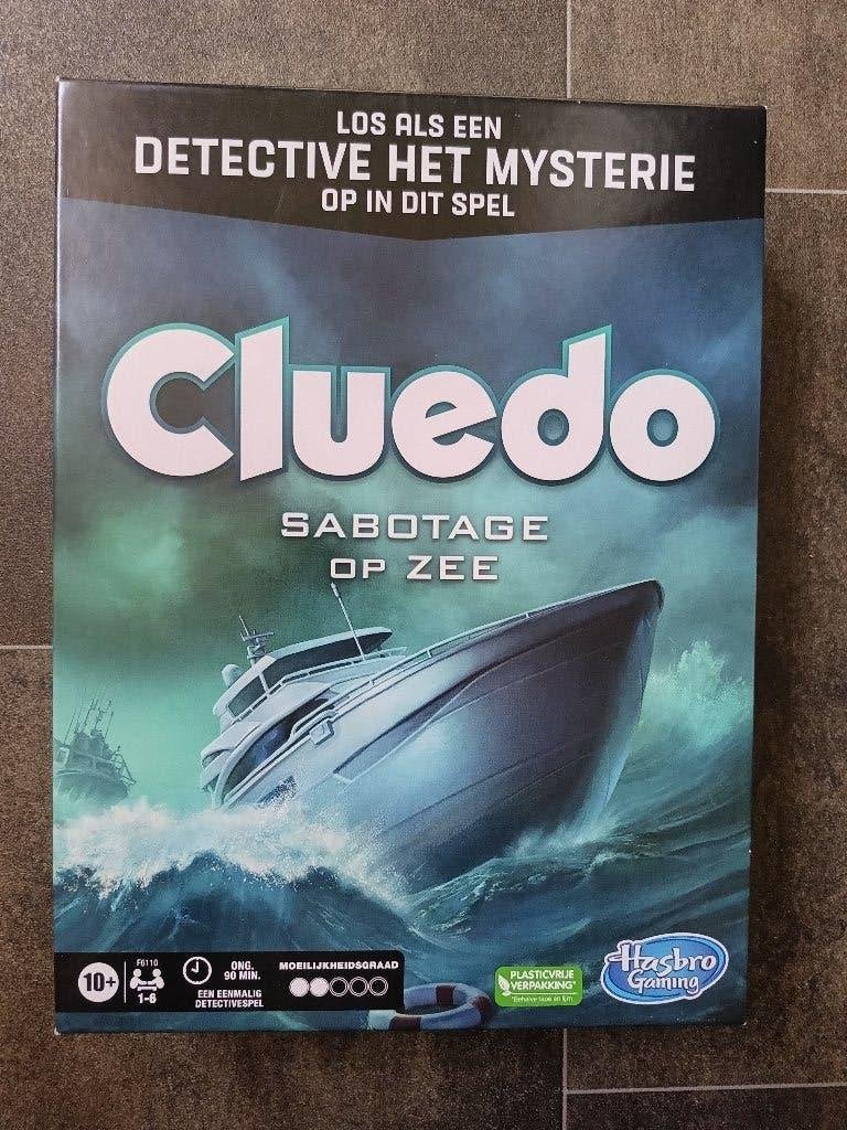 Cluedo sabotage op zee, Vijf spelers of meer, Ophalen of Verzenden, Zo goed als nieuw, Hasbro