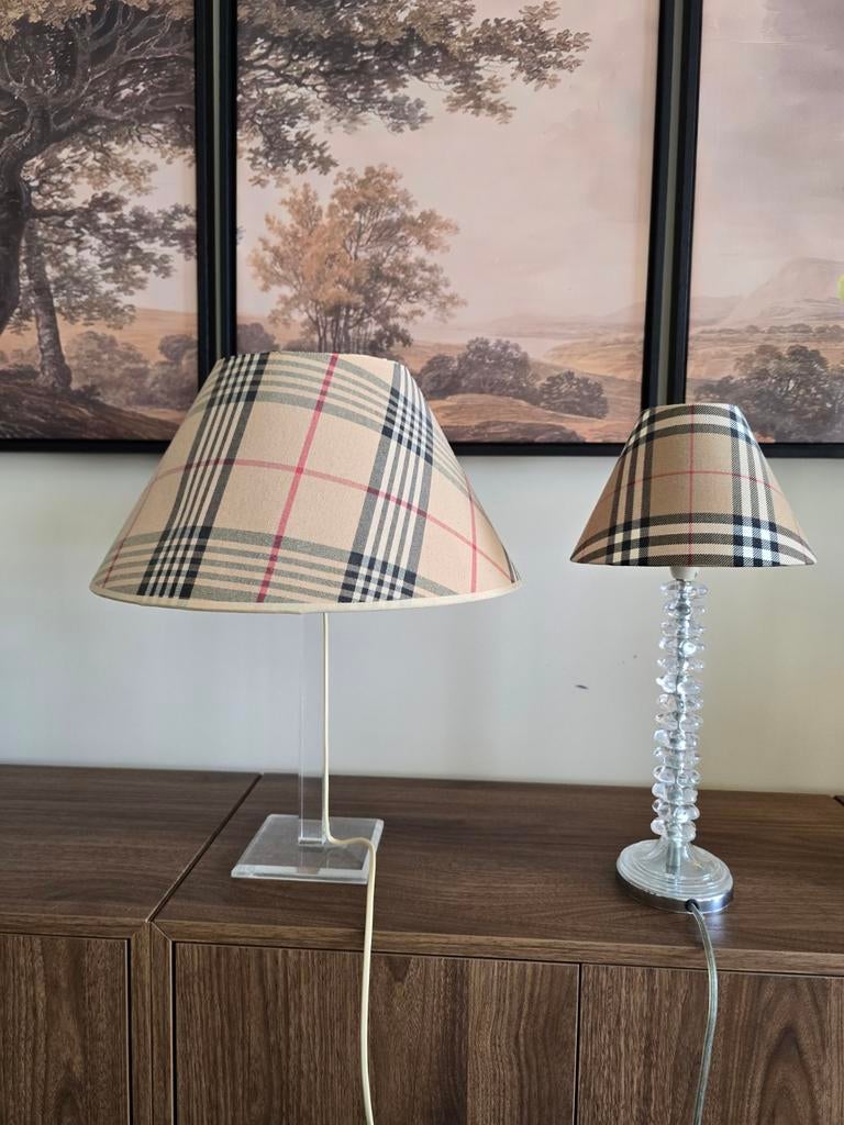 Set van 2 Vintage Burberry Tafellampen, Ophalen