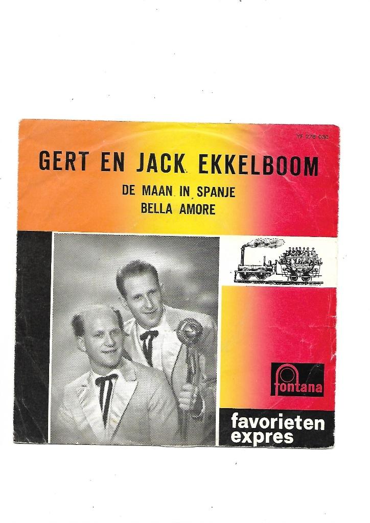 Gert En Jack Ekkelboom* De Maan In Spanje.Favorieten expres, 7 inch, Ophalen of Verzenden, Zo goed als nieuw, Levenslied of Smartlap