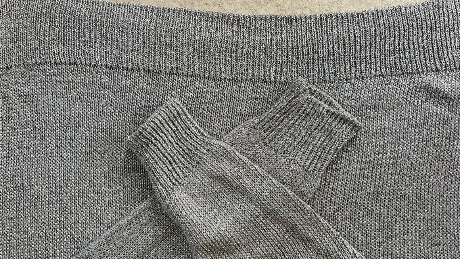 Sissy-Boy zilveren trui maat L, Kleding | Dames, Truien en Vesten, Ophalen, Zo goed als nieuw, Maat 42/44 (L), Zilver