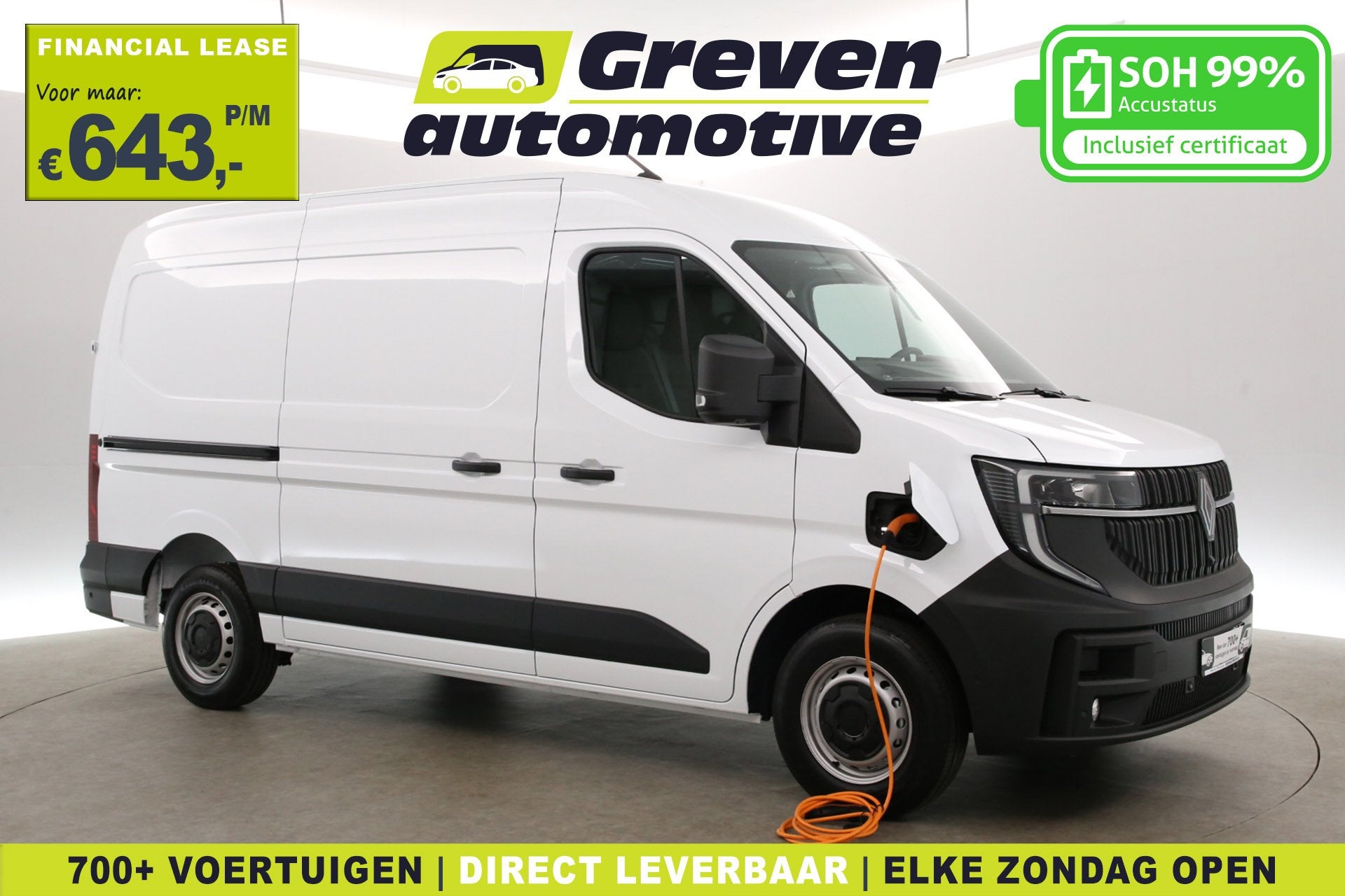 Renault Master E-Tech 3.5t Long Range 87 kWh L2H2 | Snellade, Auto's, Automaat, Gebruikt, Renault, 2500 kg