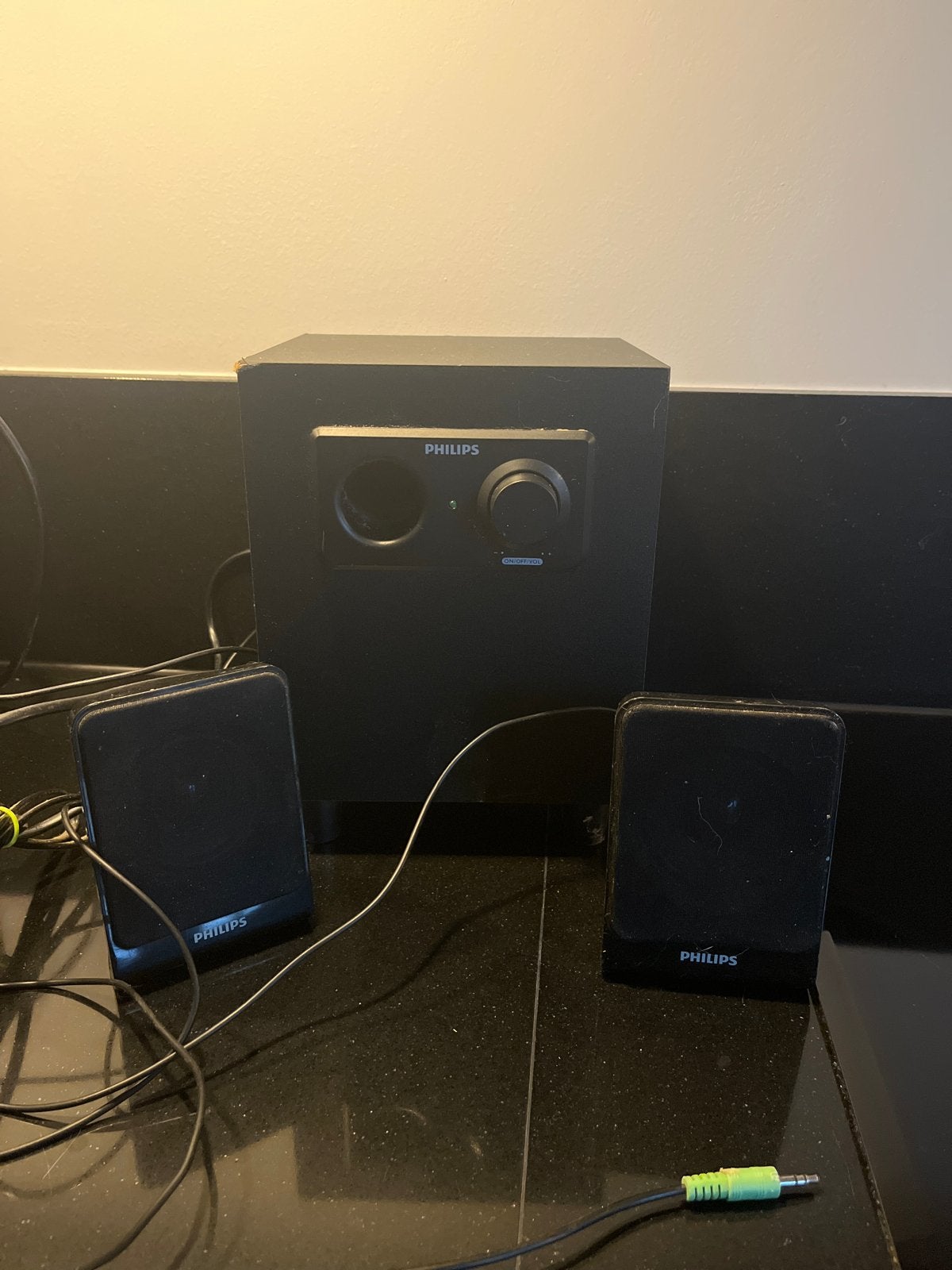 Philips 2.1 Speakerset met Subwoofer, Ophalen of Verzenden, Gebruikt, Minder dan 60 watt, Philips