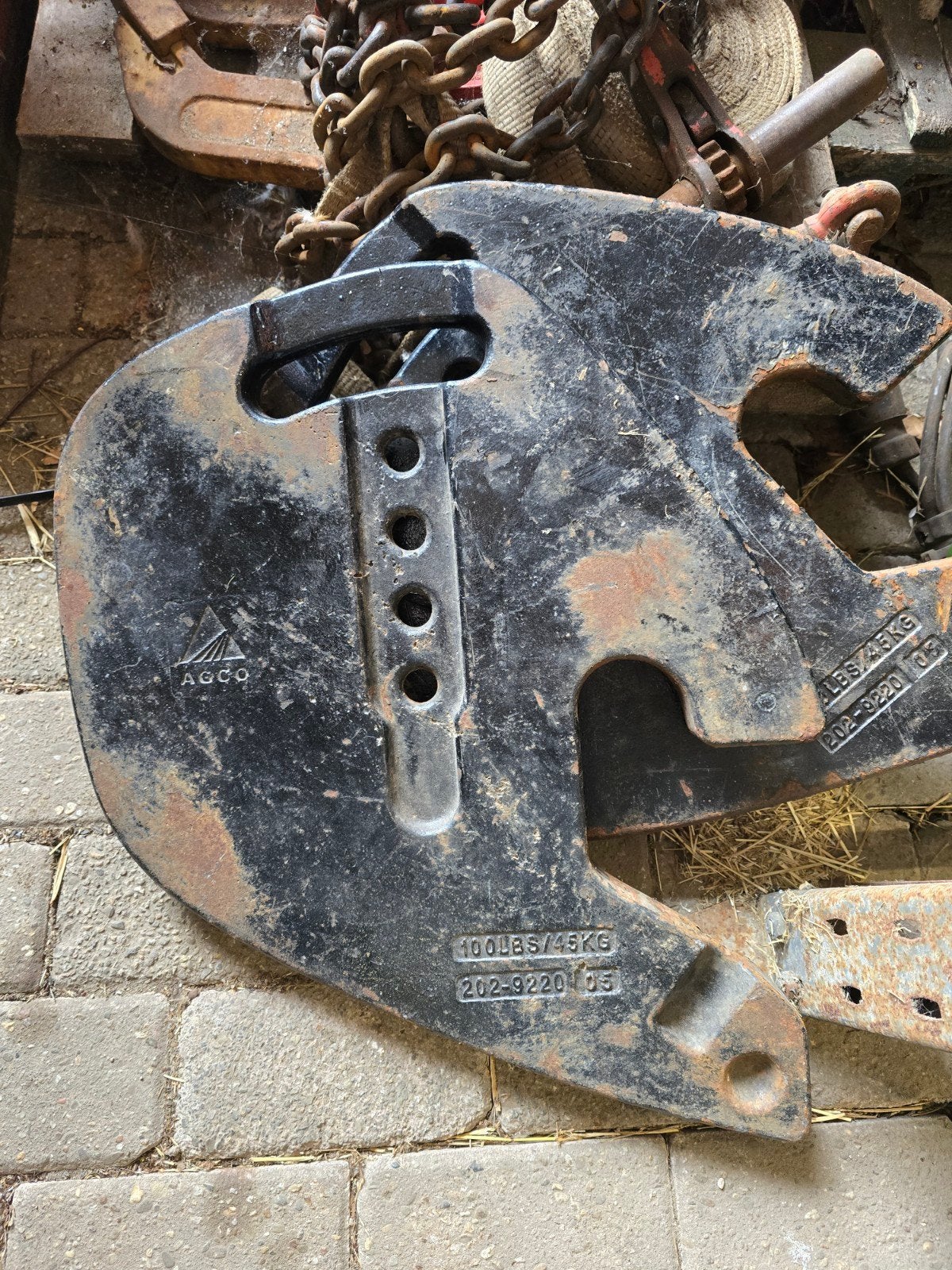 agco frontgewichten 45 kilo, Ophalen