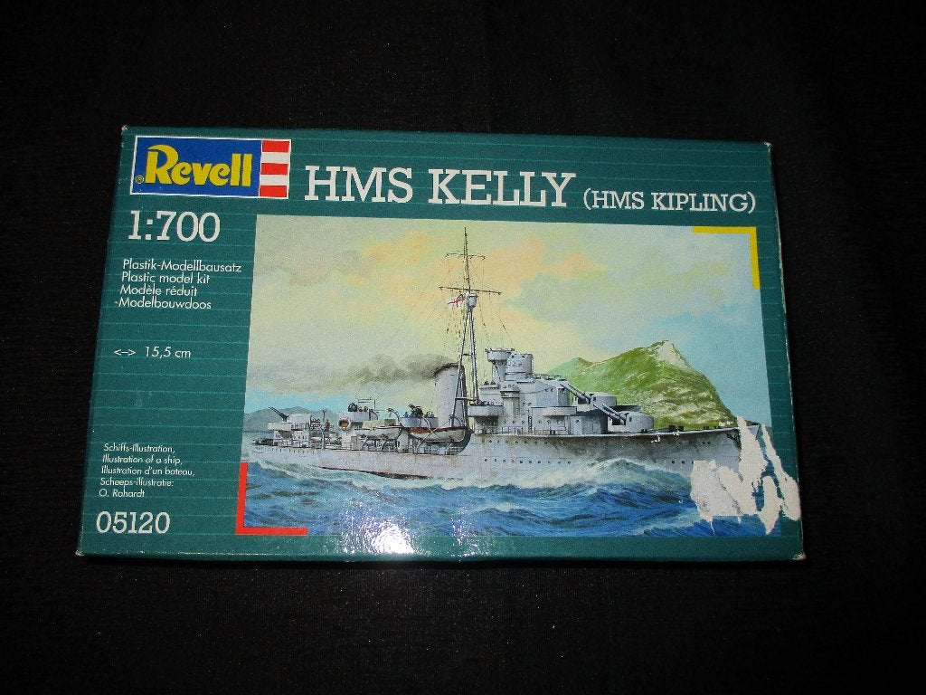 D-273,REVELL 1-700,NO,05120,HMS Kelly (HMS Kipling), Ophalen of Verzenden, Nieuw, 1:200 of kleiner, Overige merken