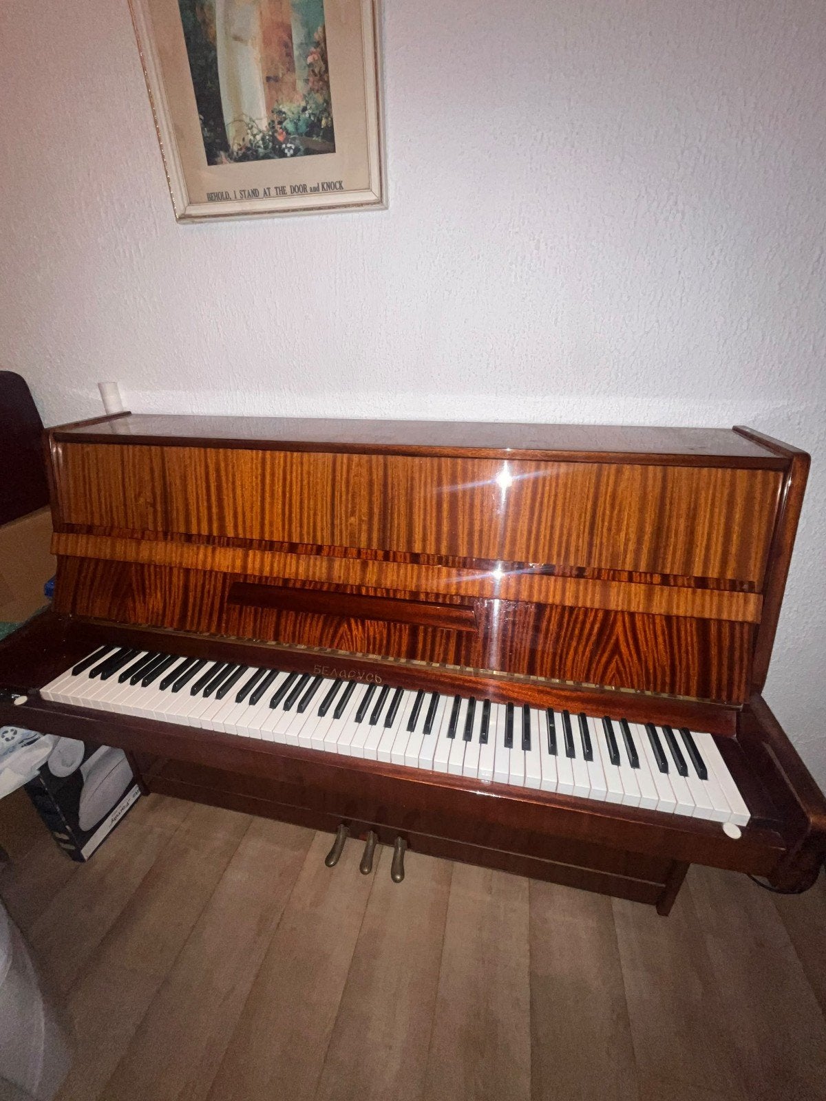 Upright Acoustic Piano, Bruin, Ophalen of Verzenden, Zo goed als nieuw, Piano