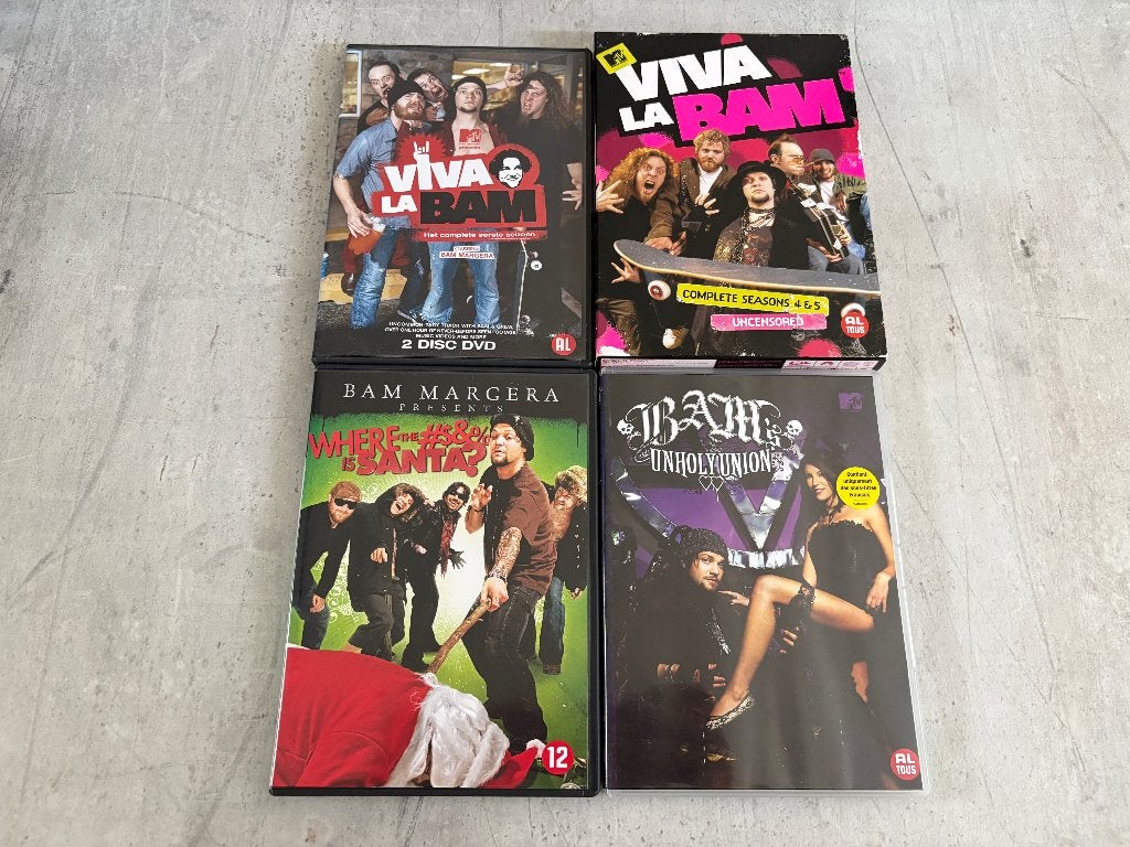Viva La Bam, Where is Santa, Unholy Union DVD, Alle leeftijden, Ophalen of Verzenden, Zo goed als nieuw