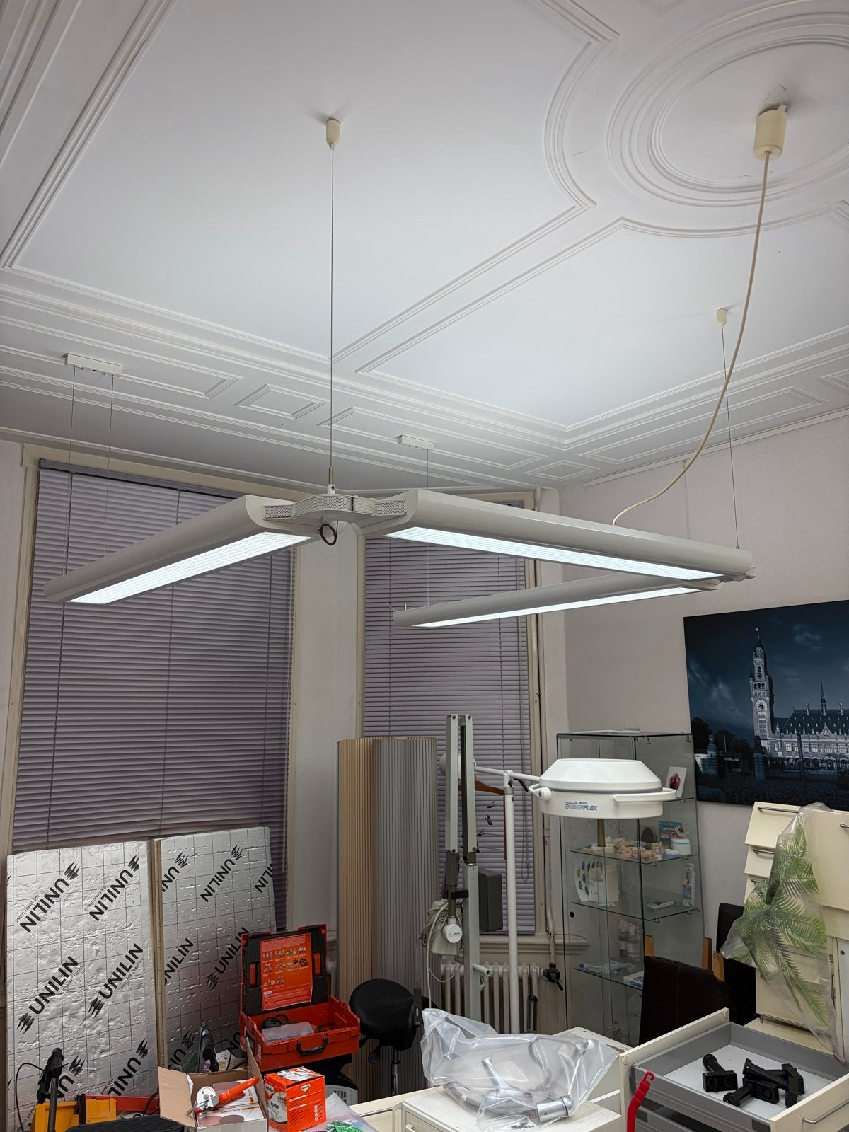 Praktijk Kantoor Lucas Verlichting tl, Huis en Inrichting, Ophalen, Gebruikt, Metaal, 150 tot 200 cm
