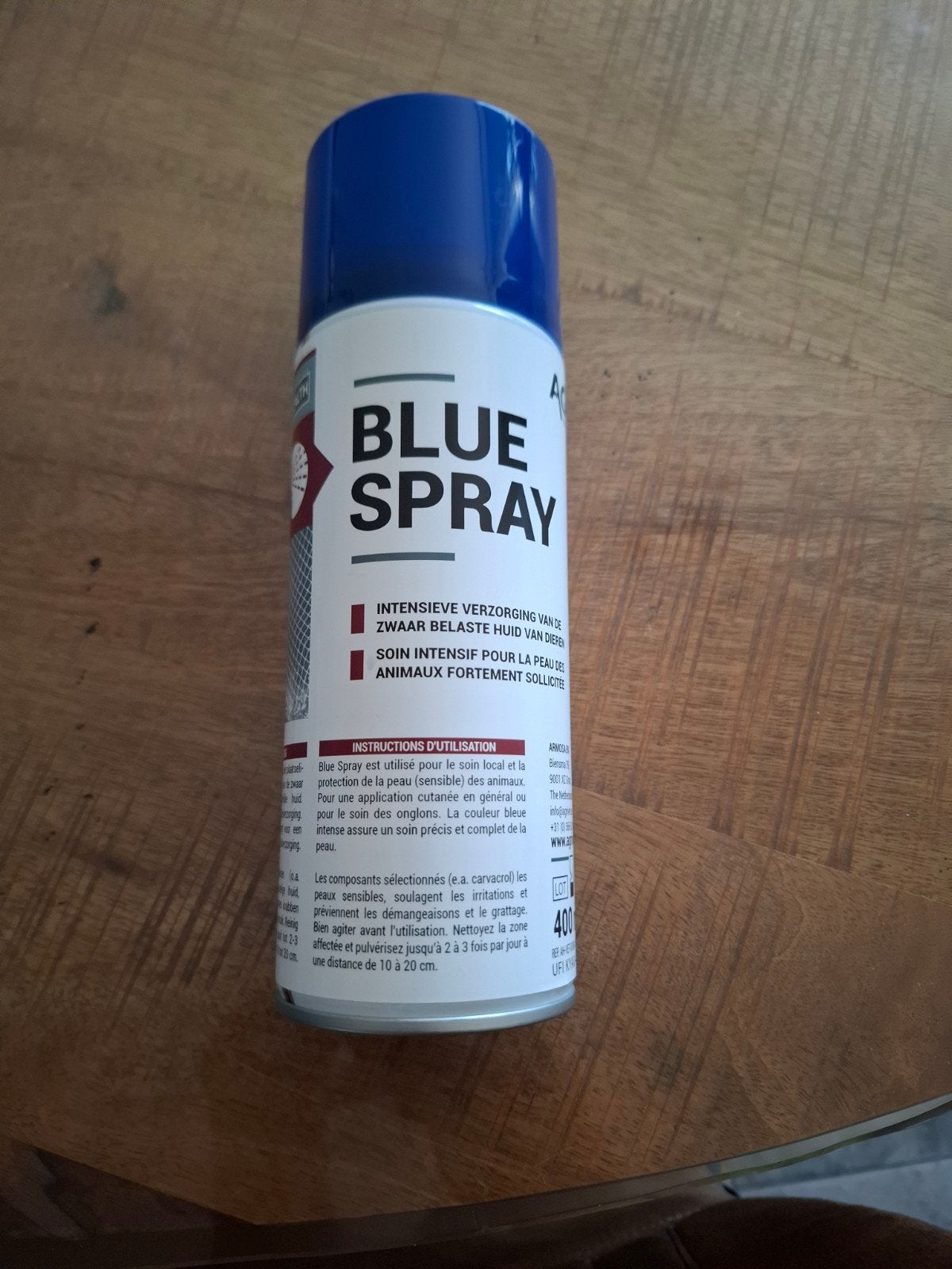 Blauw spray, Schaap