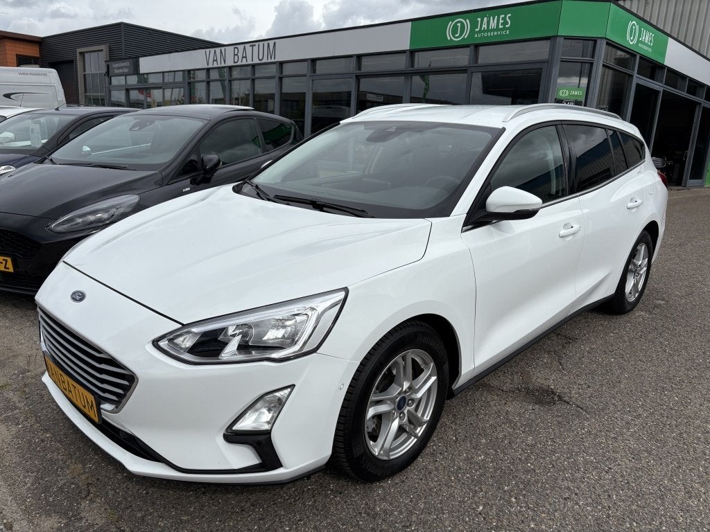 Ford FOCUS Wagon 1.0 EcoBoost Titanium Business (bj 2019), Gebruikt, 1283 kg, Wit, Geïmporteerd