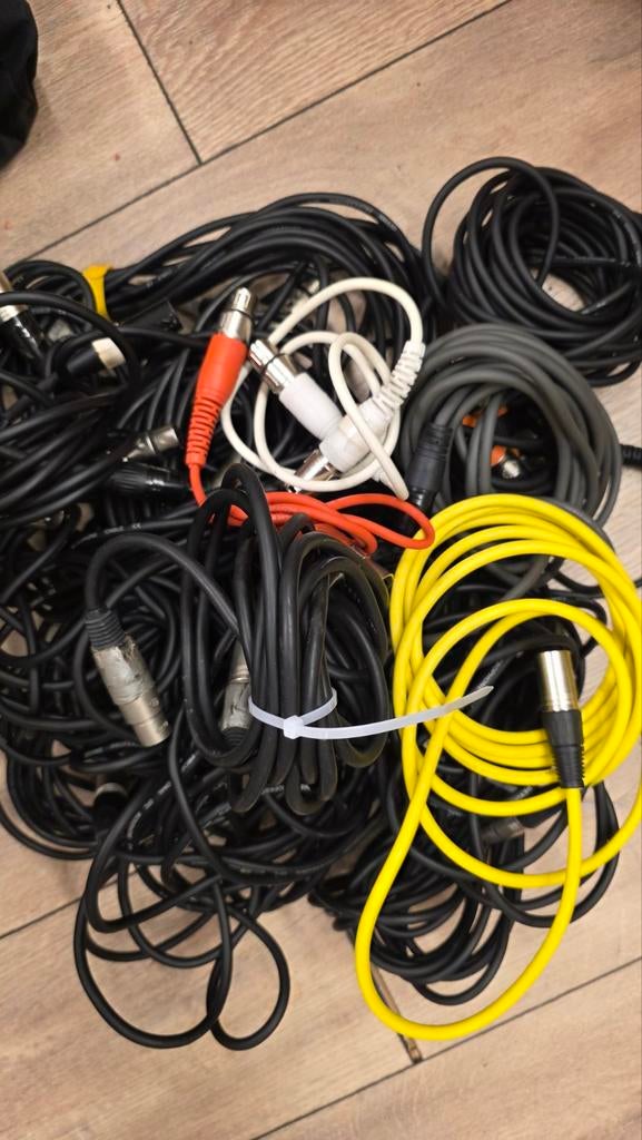 Diverse audiokabels (XLR, RCA, Jack), Ophalen of Verzenden, Gebruikt, Apparatuur