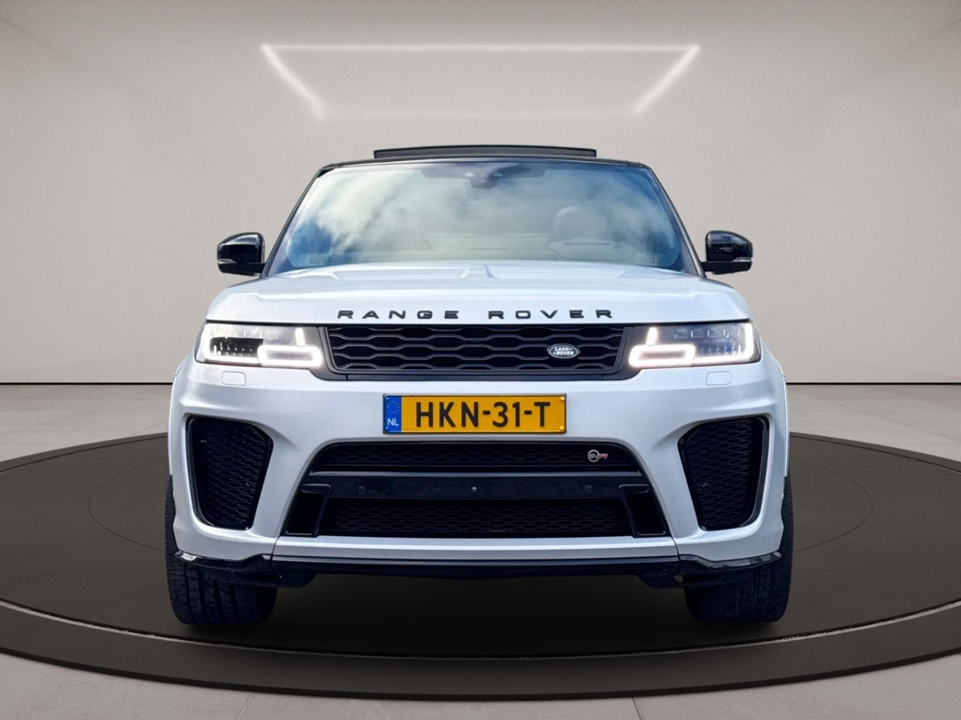 Land Rover RANGE ROVER SPORT 5.0 V8 SC SVR * MATTE SILVER SV, Auto's, Land Rover, Automaat, Gebruikt, 3000 kg, Leder