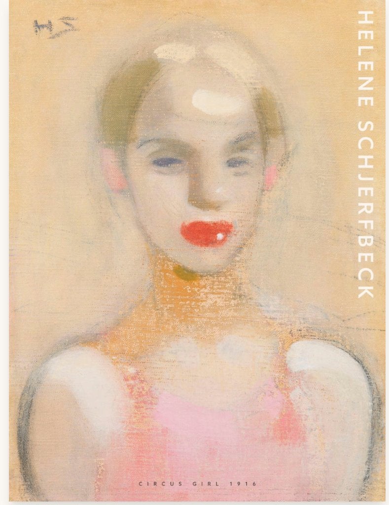 Helene Schjerfbeck - Circus Girl Poster 50/70 cm,, Ophalen of Verzenden, Zo goed als nieuw