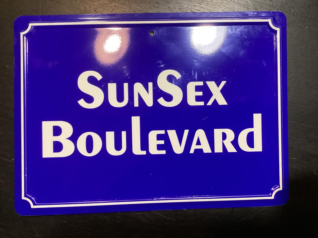 Sunsex BouLevrd 3D strastnaam bordje (geen emaille), Huis en Inrichting, Ophalen of Verzenden