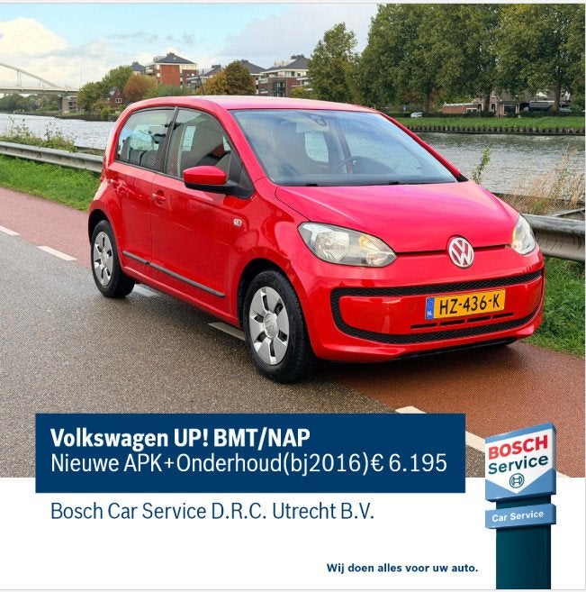Volkswagen up! bmt/nap Nieuwe apk+onderhoud(bj2016), Auto's, Keurmerk '100% Onderhouden', Gebruikt, Up!, 840 kg