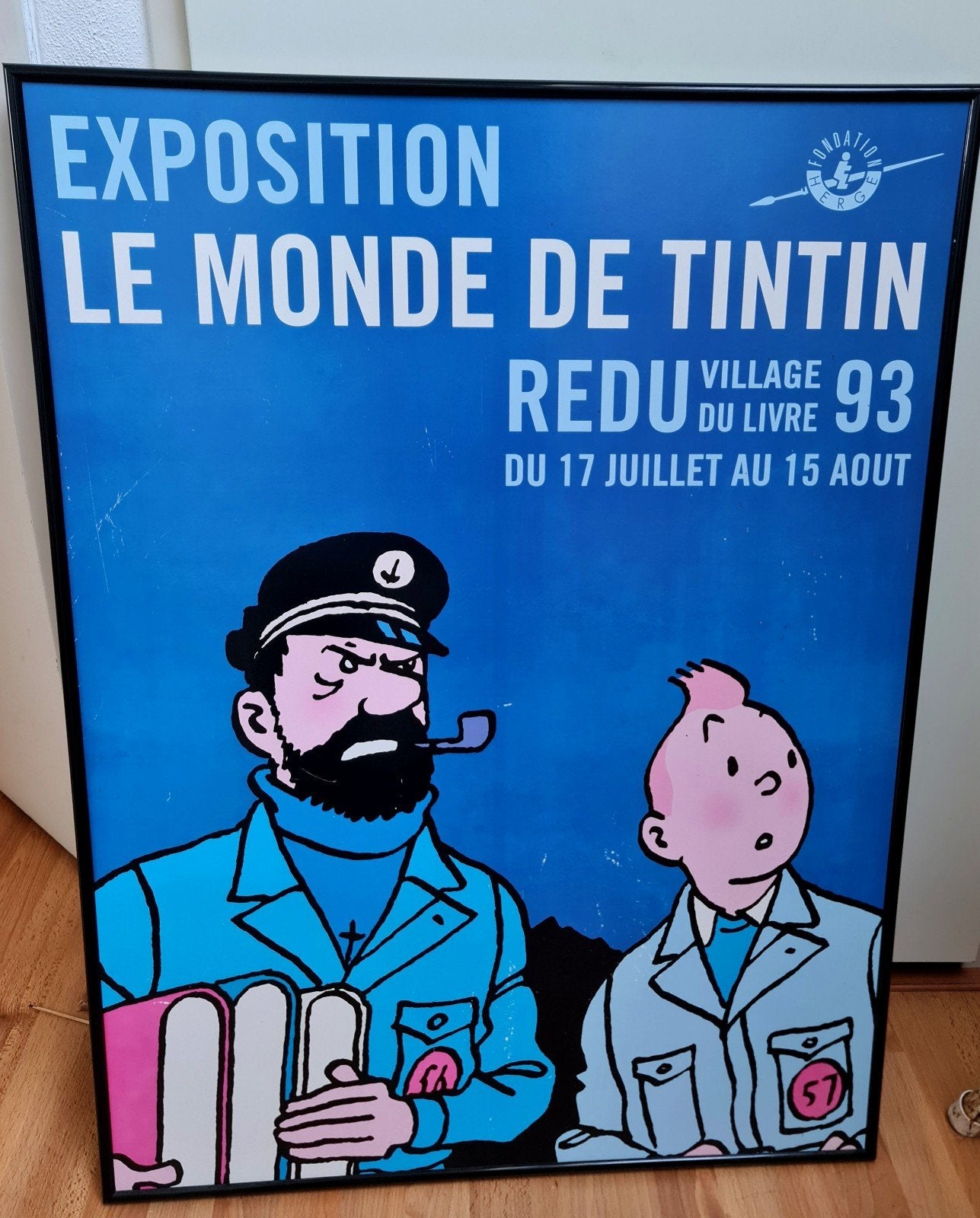Kuifje TinTin kapitein Haddock affiche tentoonstelling, Ophalen, Kuifje, Gebruikt, Plaatje, Poster of Sticker