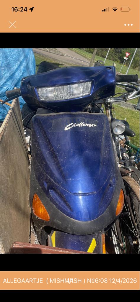 Blauwe Challenger Scooter - Onderdelen of Opknapper, Ophalen, Gebruikt, Overige typen, Overige merken