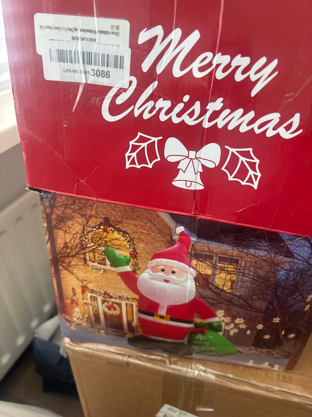 Opblaasbare kerstman xl 180, Diversen, Ophalen of Verzenden, Nieuw