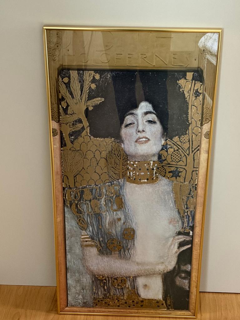 Ingelijste reproductie van Gustav Klimt's Judith I, Ophalen of Verzenden