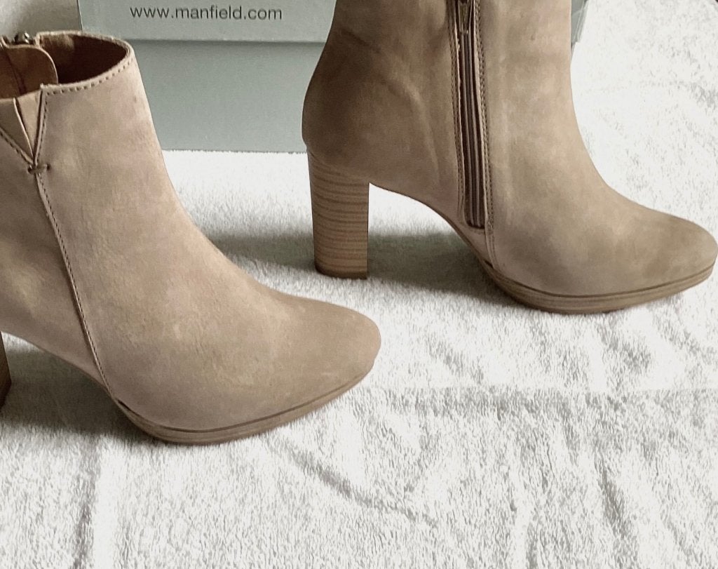 Nieuwe MANFIELD Laarzen mt 37 Beige / Zand, Ophalen, Beige, Lage of Enkellaarzen, Nieuw
