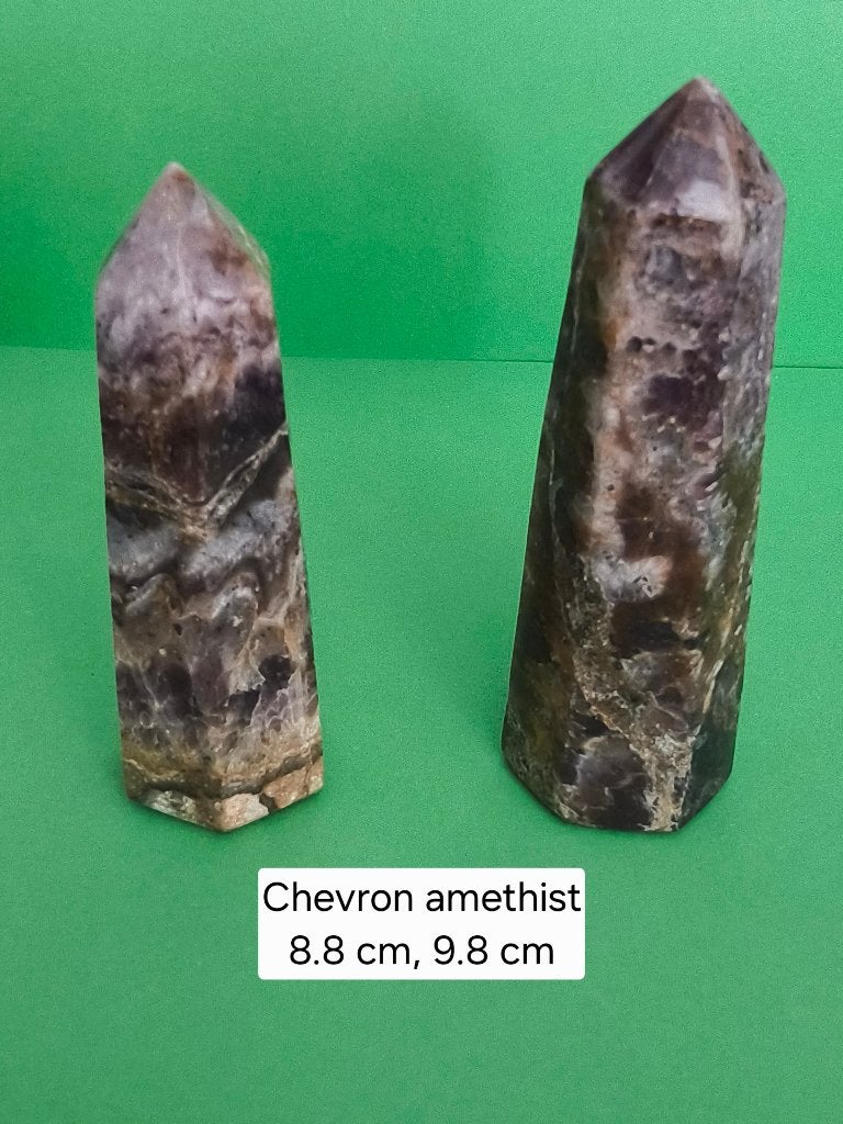 Chevron amethis torens, Ophalen of Verzenden, Mineraal