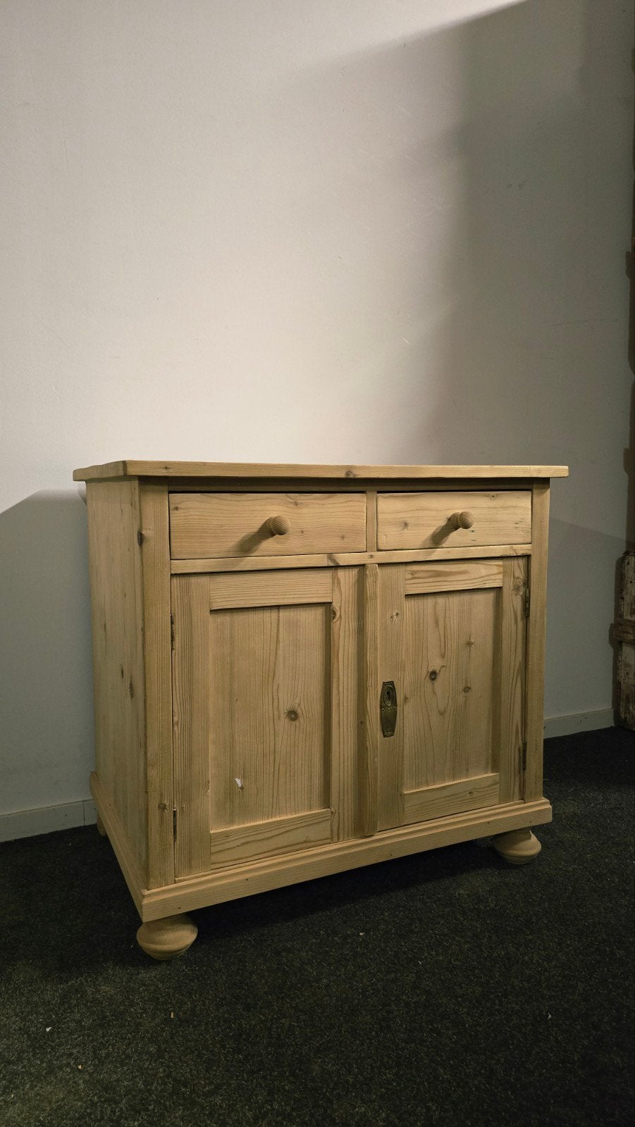 Mooie Commode/Nachtkastje Grenen Hout Gerestaureerd Antiek, Met lade(s), Zo goed als nieuw, Grenenhout, 50 tot 75 cm