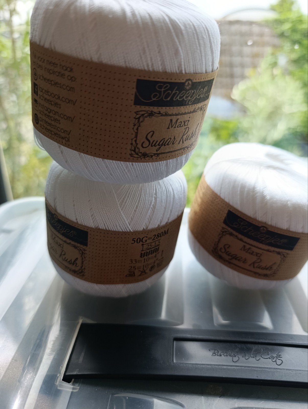 Scheepjes Maxi Sugar Rush - Wit garen, Ophalen of Verzenden, Nieuw, Breien of Haken, Wol of Garen