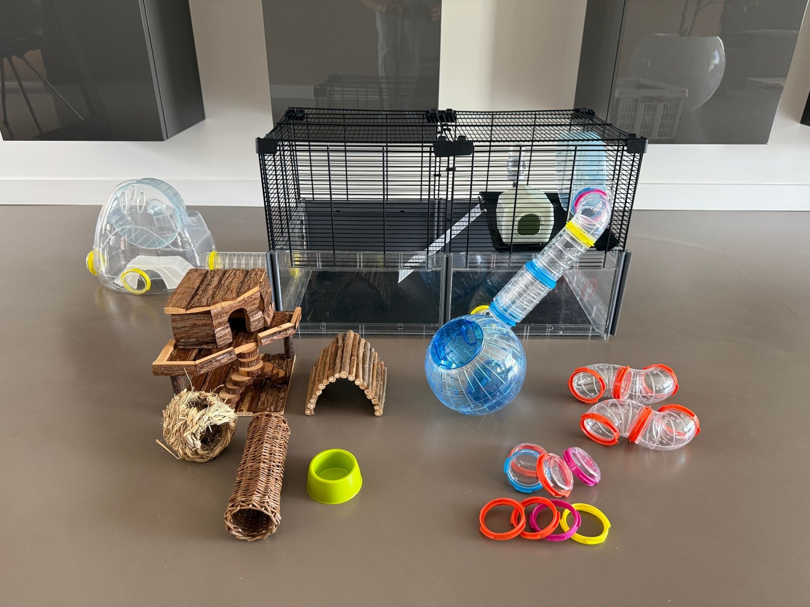 Ferplast grote hamsterkooi, Dieren en Toebehoren, Knaagdieren en Konijnen | Hokken en Kooien, Ophalen, Minder dan 75 cm, Kooi