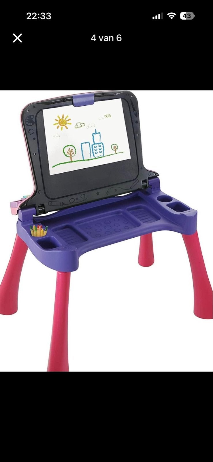 Vtech 5 in 1 speel/leer tafel (Duitstalig) - Nieuw in doos, Ophalen, Nieuw, Taal en Lezen, Met geluid