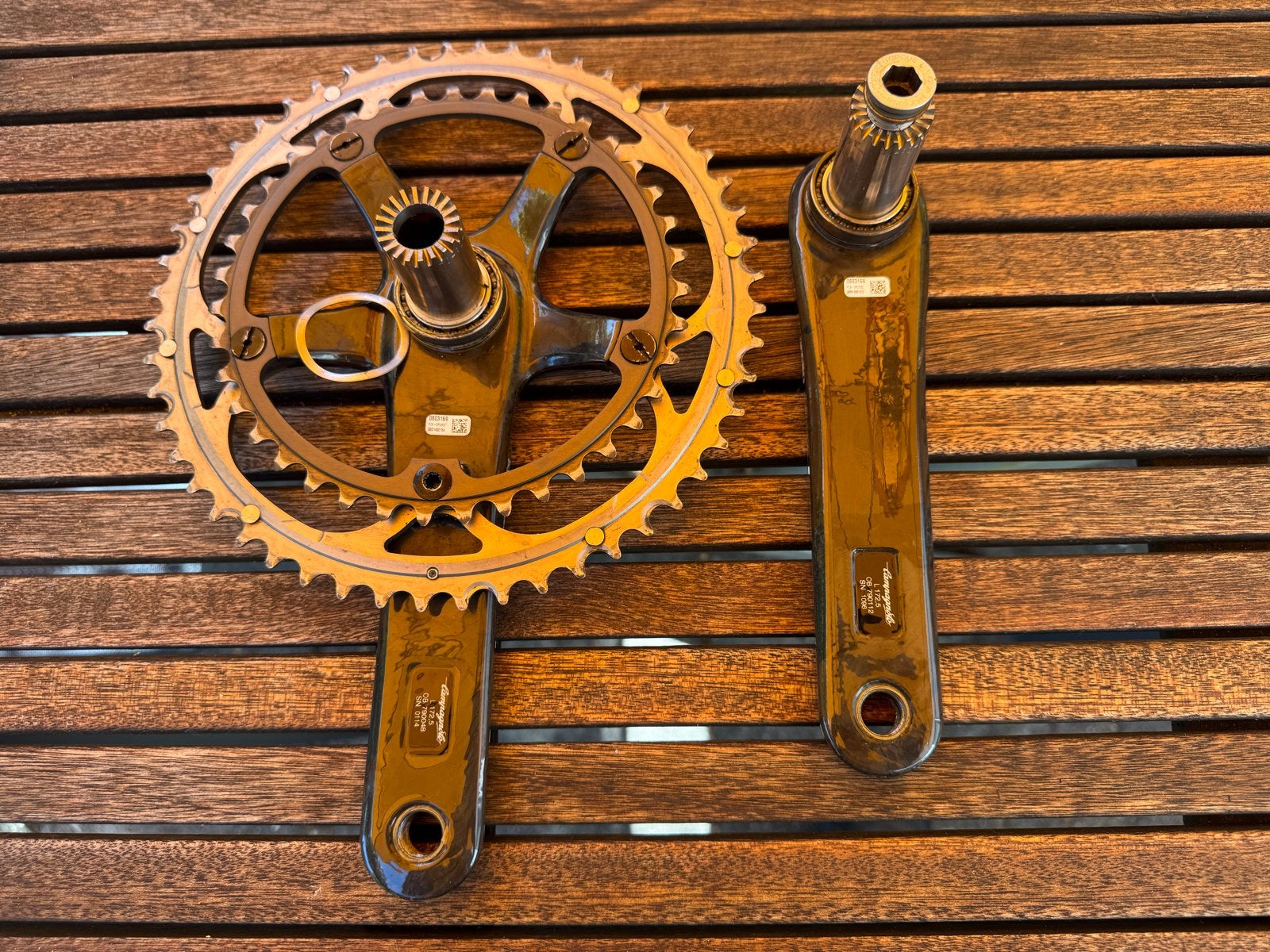 Campagnolo Super Record 11-speed crankstel, Gebruikt, Racefiets, Carbon, Ophalen