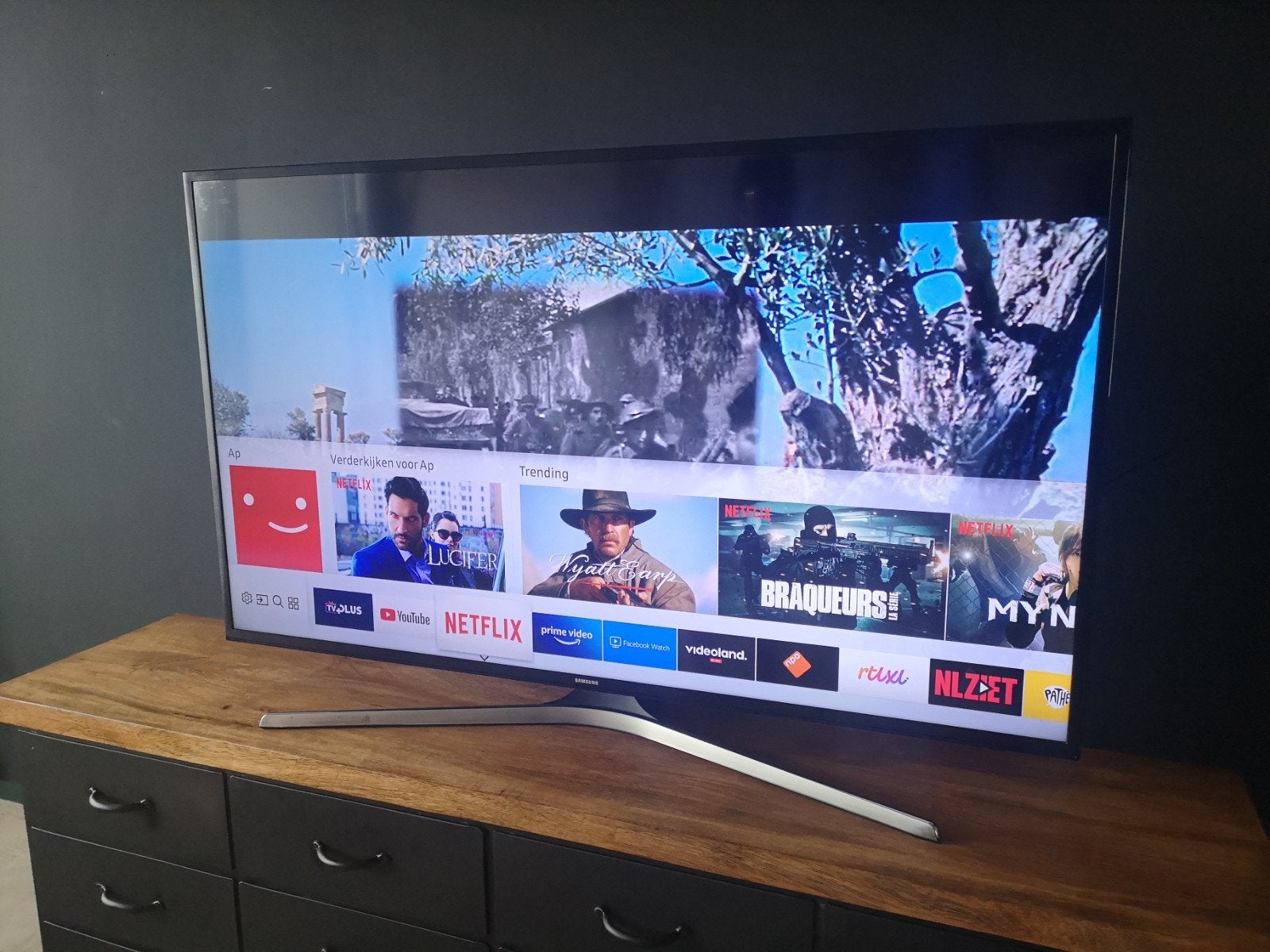 40 inch Samsung 4k smart tv., Ophalen, LED, 50 Hz, Zo goed als nieuw