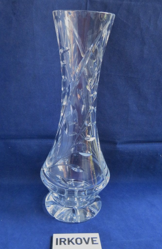 MOOIE KRISTAL VAAS * AH * Nr. 44 *, Op voet, Verzenden, 25 cm, Nieuw