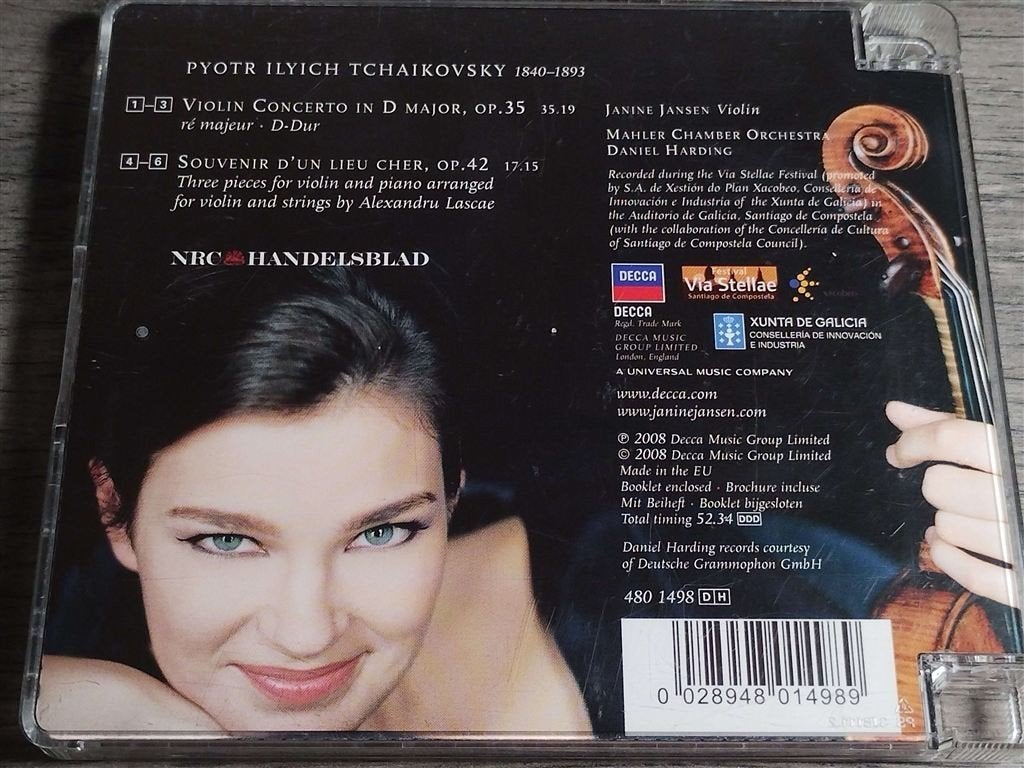 Janine Jansen - Violin Concerto [Souvenir D'un Lieu Cher], Ophalen of Verzenden, Classicisme, Zo goed als nieuw, Kamermuziek