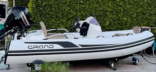 Te Koop Grand Golden Line 340 de luxe, Rib/Console, Watersport en Boten, Zo goed als nieuw, Afdekzeil, Grand, Ophalen