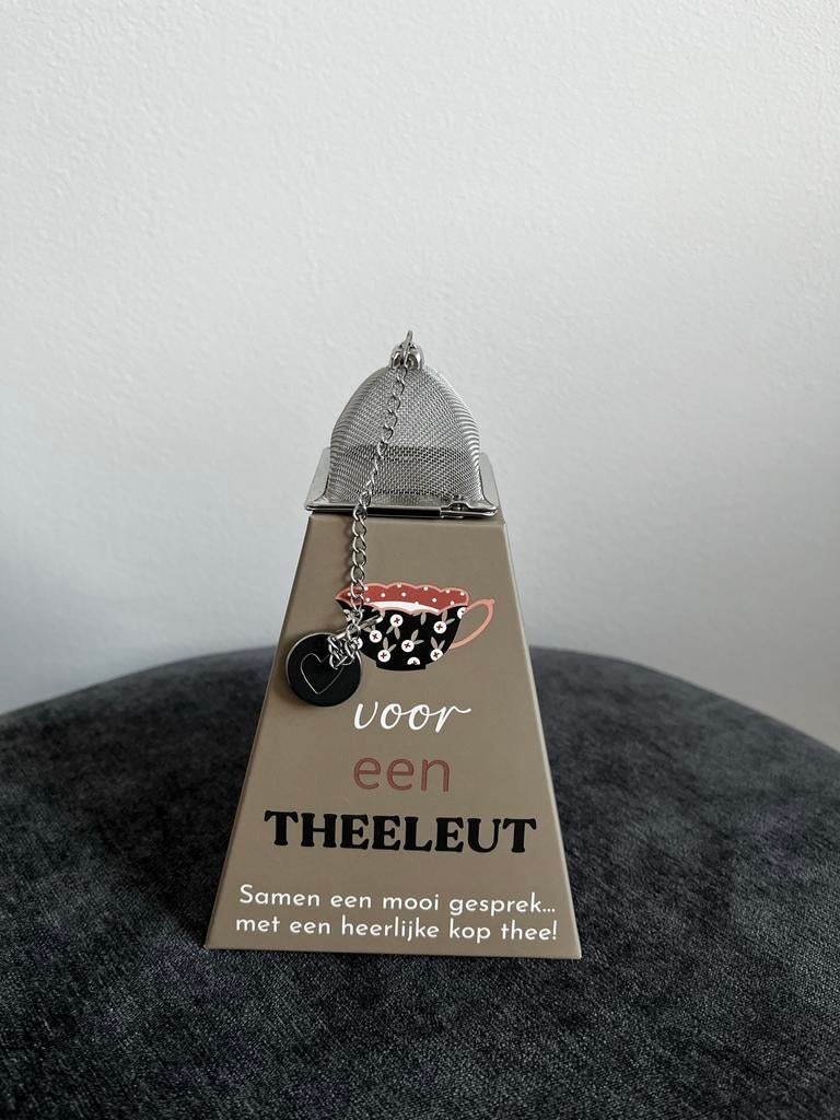 Thee-ei piramide met bloementhee en levensthee, Overige typen, Nieuw, Ophalen of Verzenden, Metaal