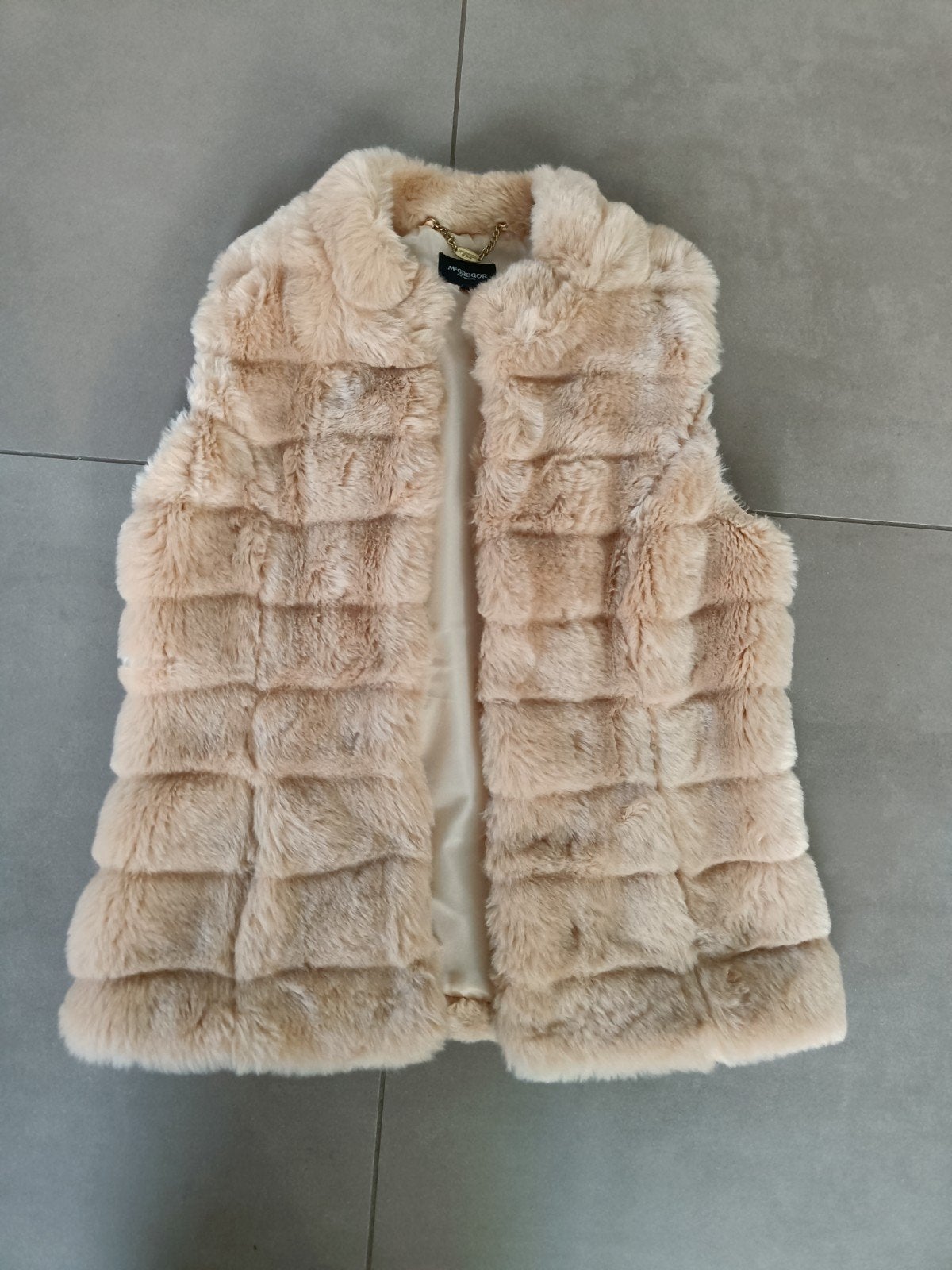 fluffy gilet mt36, McGregor, Beige, Ophalen of Verzenden, Zo goed als nieuw
