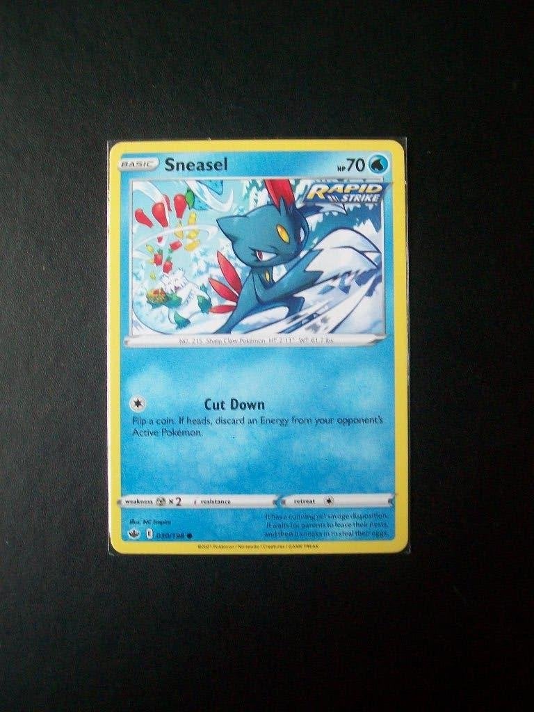 3956. Nieuwe Pokemon Kaart SNEASEL hp 70 (030/198), Verzenden, Nieuw, Losse kaart