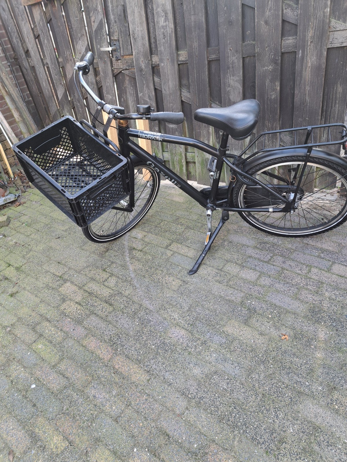 Prachtige Gazelle jongensfiets 24 inch zwart, Ophalen, Terugtraprem, 24 inch, Versnellingen